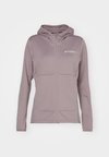TERREX XPERIOR LIGHT FLEECE HOODED JACKET - Fleecová bunda - preloved fig