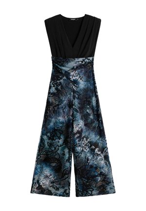 Desigual, LONG FLORAL PANTS - Jumpsuit - blue