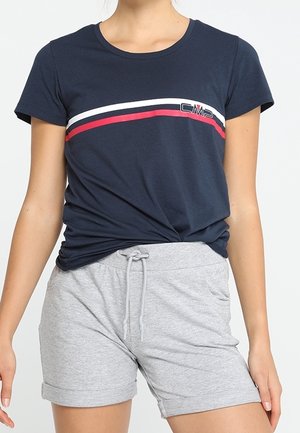 Print T-shirt - dark blue