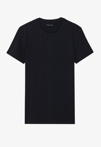Pier One 3 PACK BASIC MUSCLE FIT T SHIRT - T-shirts - white/khaki/black