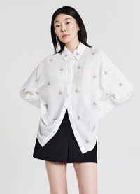 Calliope APPLICAZIONI - Camicia - bianco ottico