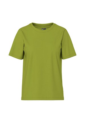 Pieces, PCRIA SOLID TEE - Βασικό μπλουζάκι - woodbine