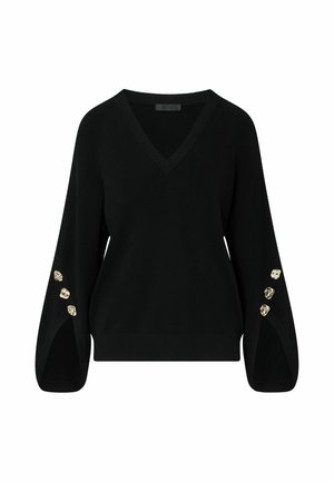 LIU JO, LIU JO SWEATER WITH SLITS - Pullover - black