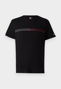 SLIM ENTRY GRAPHIC TEE - Nyomott mintás póló - black