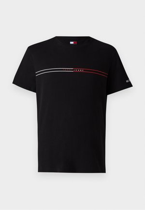 Tommy Jeans SLIM ENTRY GRAPHIC TEE - Print T-shirt - black