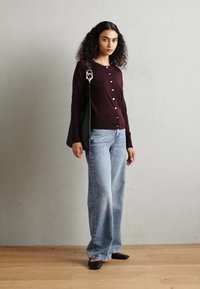 Lindex ANNA - Cardigan - dark lilac