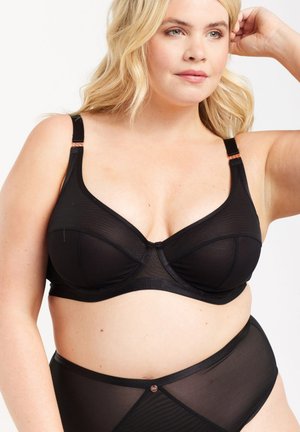 SOFT HI APEX - Underwired bra - black