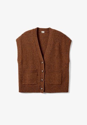 Stefanel, CARDIGAN.. - Chaqueta de punto - chocolate brown