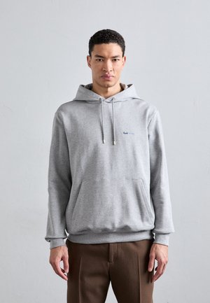 HOODIE WITH CIRCLE LOGO EMBRODIERY - Sweatshirt - grey