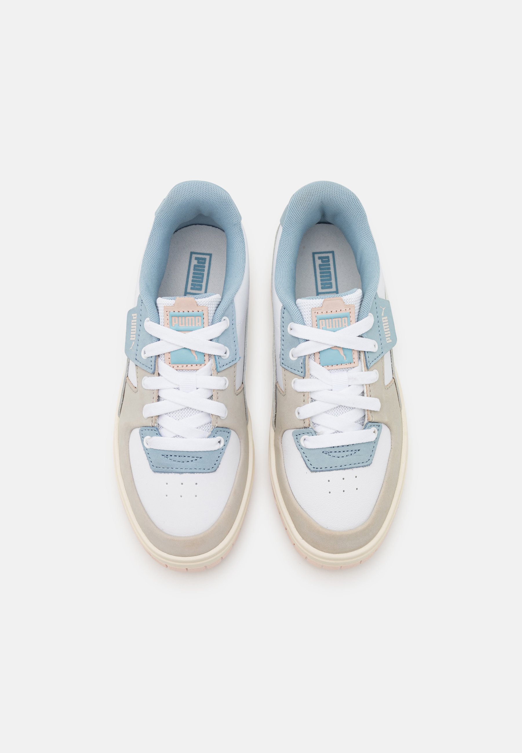 Puma CALI DREAM - Trainers - white/blue wash/marshmallow/white - Zalando
