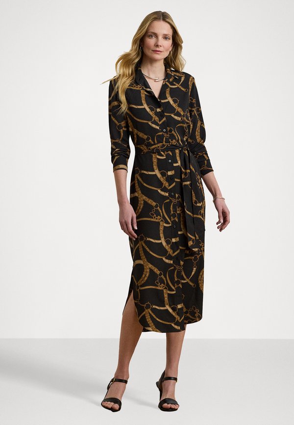 Belting Print Crepe Shirtdress - Shirt dress4