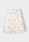 PCEMMA SKIRT - Μίνι φούστα - bright white