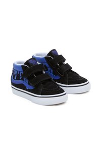 Vans MID REISSUE - Sneakers alte - glow slime black blue