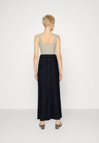 Object HARLOW LONG  - Suknja A kroja - dark blue denim