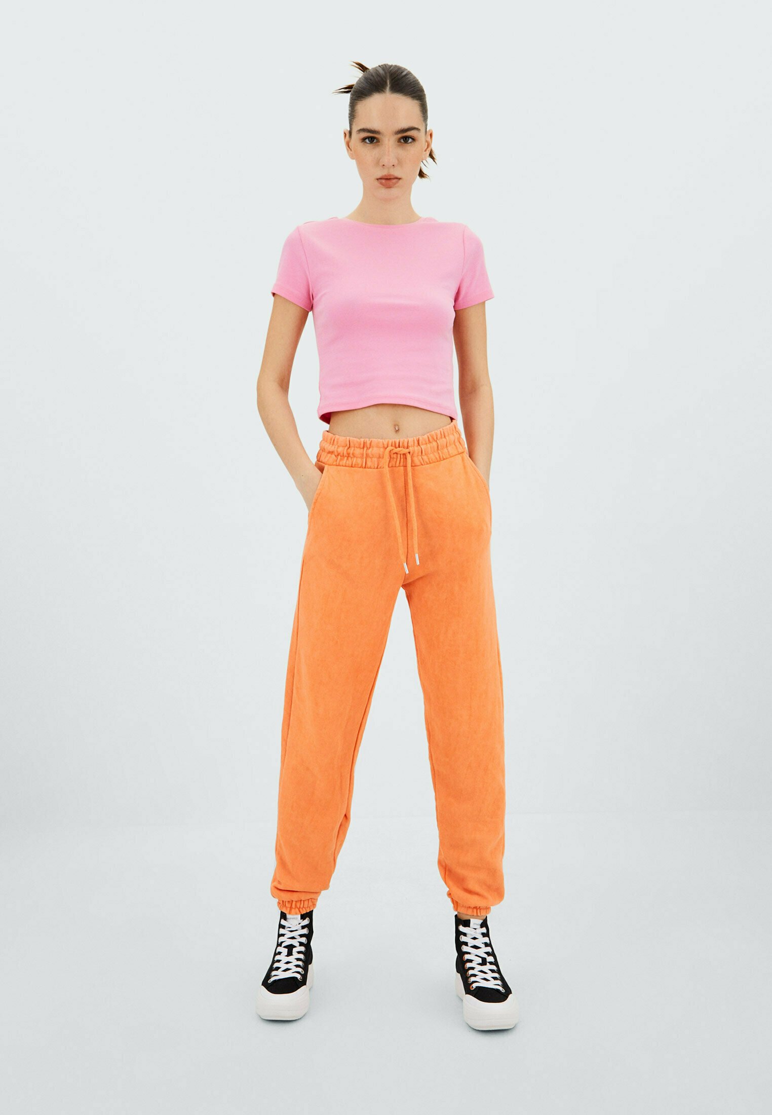 Stradivarius Pantaloni sportivi - orange/arancione - Zalando.it