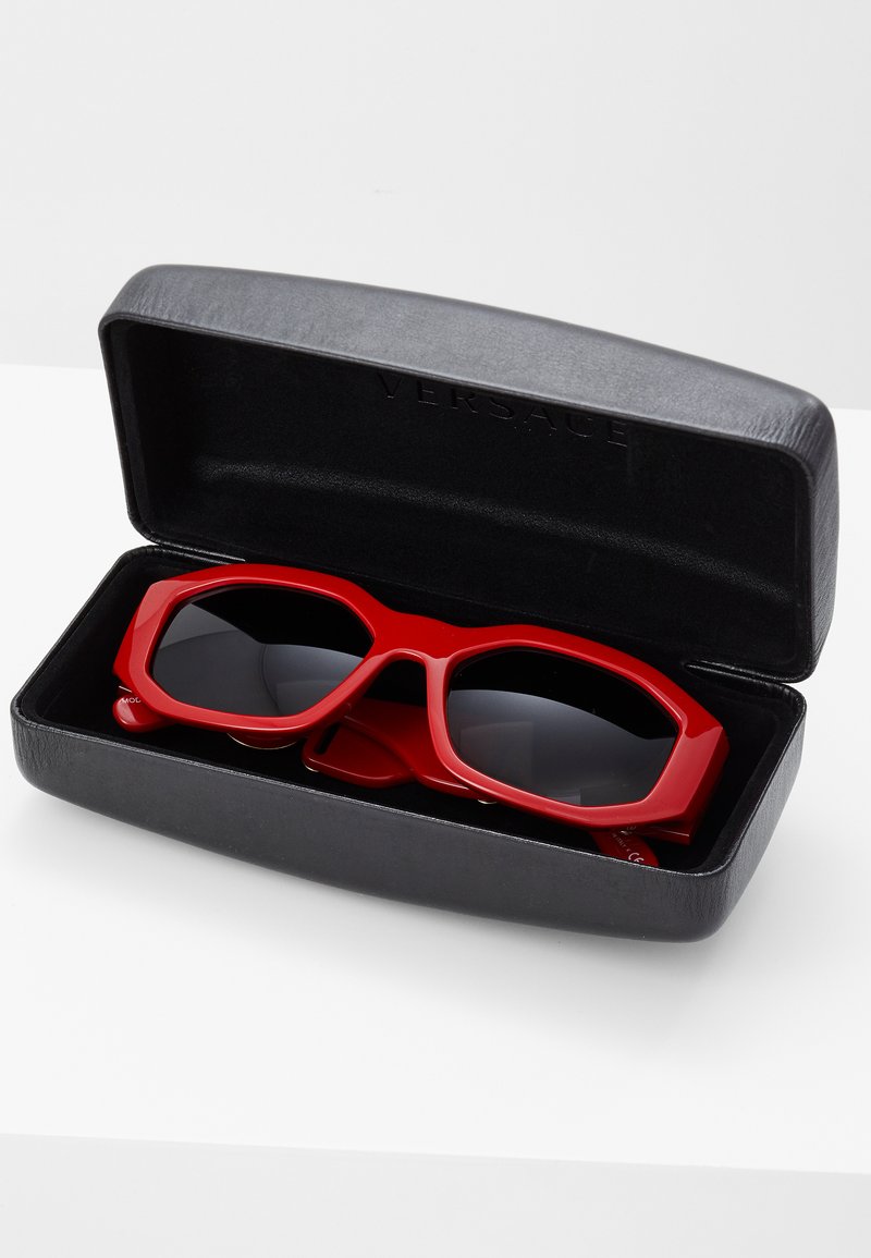 Versace Red Geometric Sunglasses with Black Lenses Versace VE4487F Sunglasses | Select Eyewear main image 2