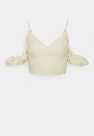 DROPPED SHOULDER - Top - light beige