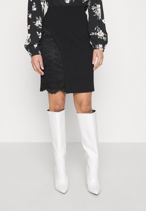 Anna Field Petite PANEL ASYMMETRIC  - Miniskjørt - black