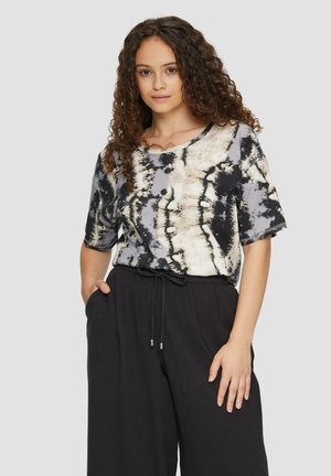 QS KURZES LOOSE FIT - T-Shirt print - grau