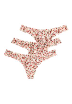 Lindex, 3-PACK   - Tanga - light coral