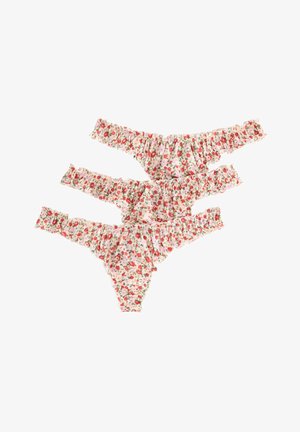 Lindex, 3-PACK - Tanga - light coral