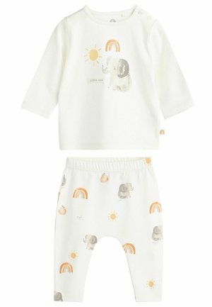 REGULAR FIT - Leggingek - Nadrágok - cream elephant