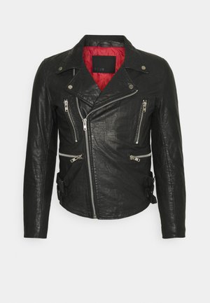 MEYER BIKER - Faux leather jacket - black