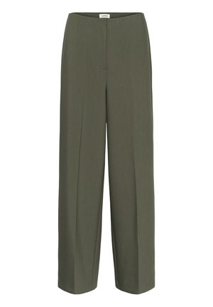 Soaked in Luxury CORINNE WIDE LONG - Trousers - grape leaf