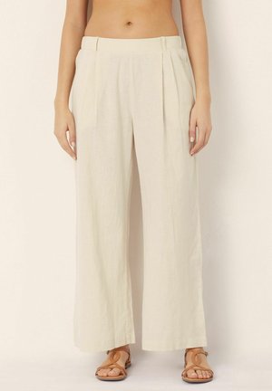 Broek - white ivory plain