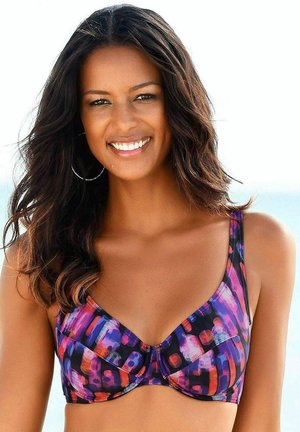 LASCANA, LASCANA BÜGEL-BIKINI-TOP - Bikini top - schwarz-bedruckt