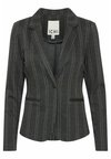 IHRUTI - Blazer - dark grey melange stripe