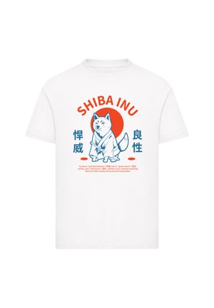 Print T-shirt - weiß