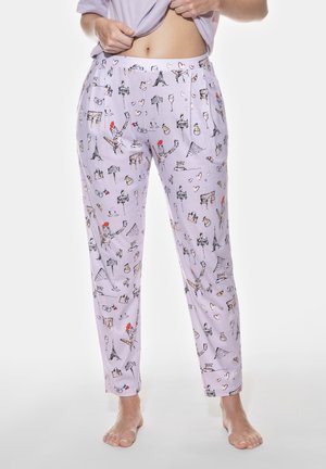 KNÖCHELLANG SERIE FRANCE SENSATION - Pyjama bottoms - violet cake