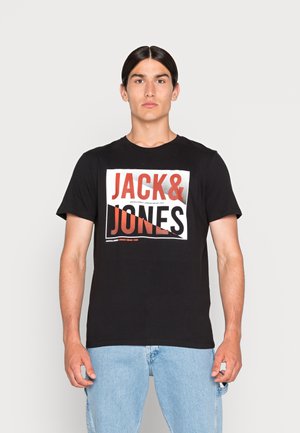 JJSCOTT TEE CREW NECK - T-shirt con stampa - black