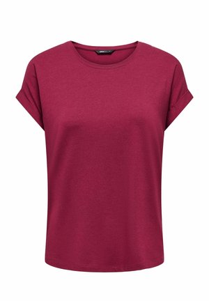 ONLY, ONLMOSTER S/S O-NECK TOP NOOS JRS - T-Shirt basic - rumba red