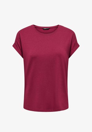 ONLY, ONLMOSTER S/S O-NECK TOP NOOS JRS - Βασικό μπλουζάκι - rumba red