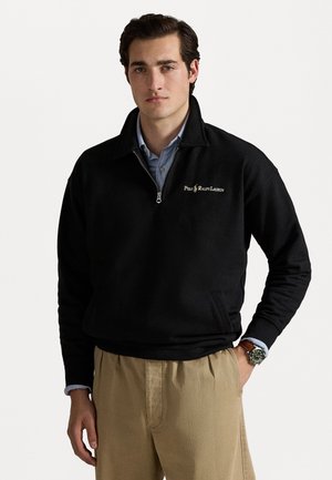 RELAXED FIT LOGO FLEECE SWEATSHIRT - Felpa - black