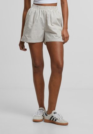 STRIPED  - Shorts - cloud white