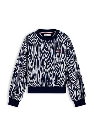 Tommy Hilfiger, HERITAGE FLAG SWEATSHIRT - Φούτερ - blue allover print