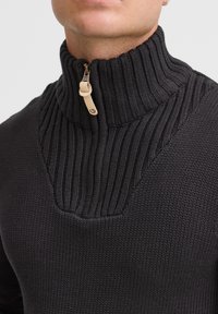 Solid Strickpullover - black