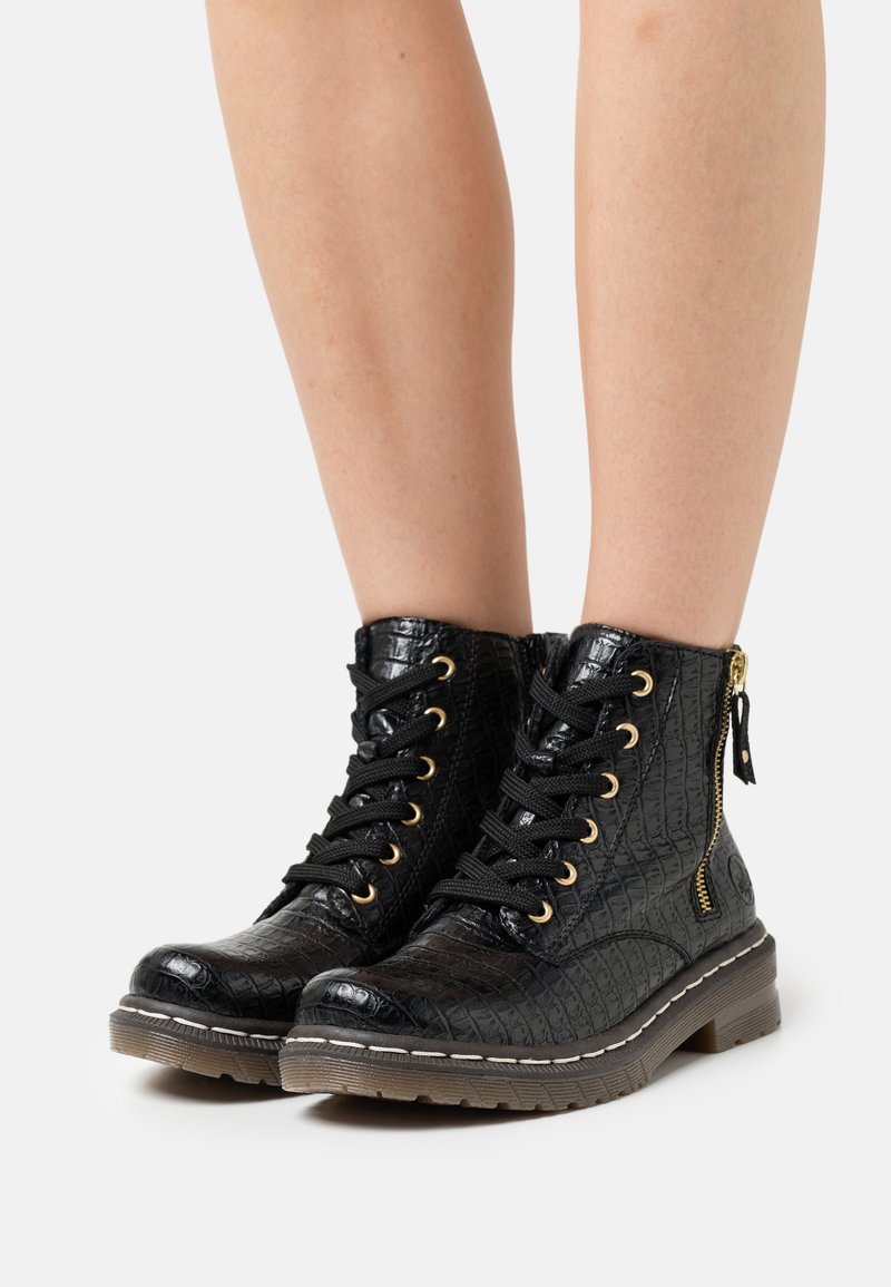 rieker navy ankle boots