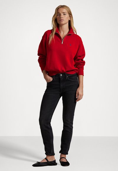Polo Ralph Lauren FLEECE QUARTER ZIP - Športni pulover - madison red