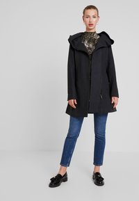 Even&Odd Casaco curto - dark grey mélange