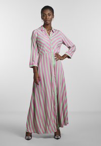 YAS - YASSAVANNA LONG SHIRT DRESS - Maxikleid - katydidstripes azelia pink Thumbnail-Bild 1