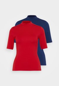 2 PACK - Základné tričko - red/blue