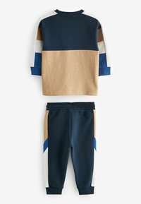 Next LONG SLEEVE COSY COLOURBLOCK AND JOGGERS SET  - Træningssæt - blue