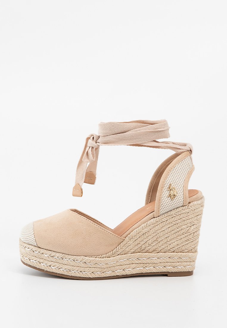 U.S. Polo Assn. Hoge hakken beige