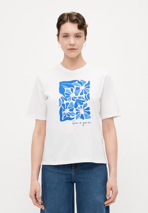 ONLY Tall ONLRITA FLOWER  - Print T-shirt - bright white