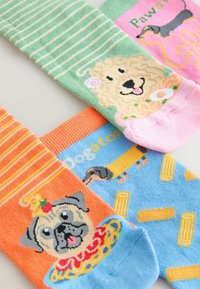 Next 4 PACK   - Socks - pasta dogs slogan