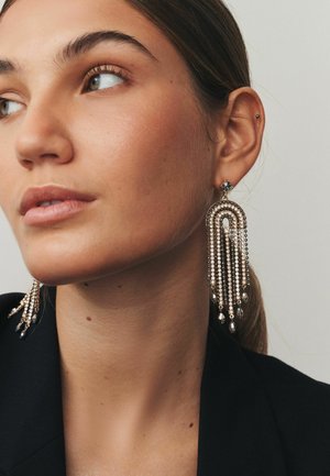Next, SPARKLE DROP EARRINGS . - Earrings - black